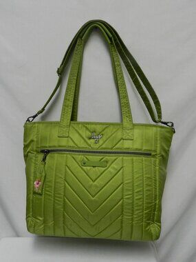 Lug Paddle Convertible Carryall Tote quilted pockets clean green large travel